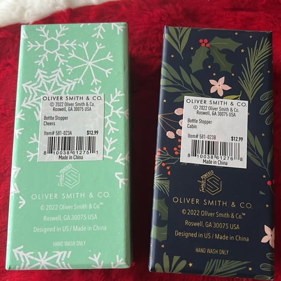 Holiday bottle wine stoppers NWT - Picture 4 of 4